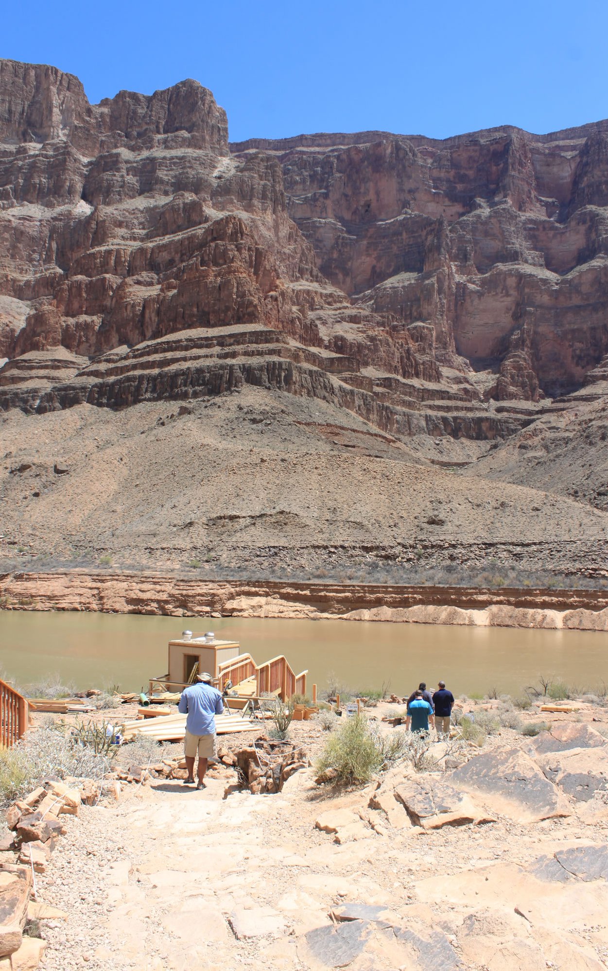The base of the Colorado River
