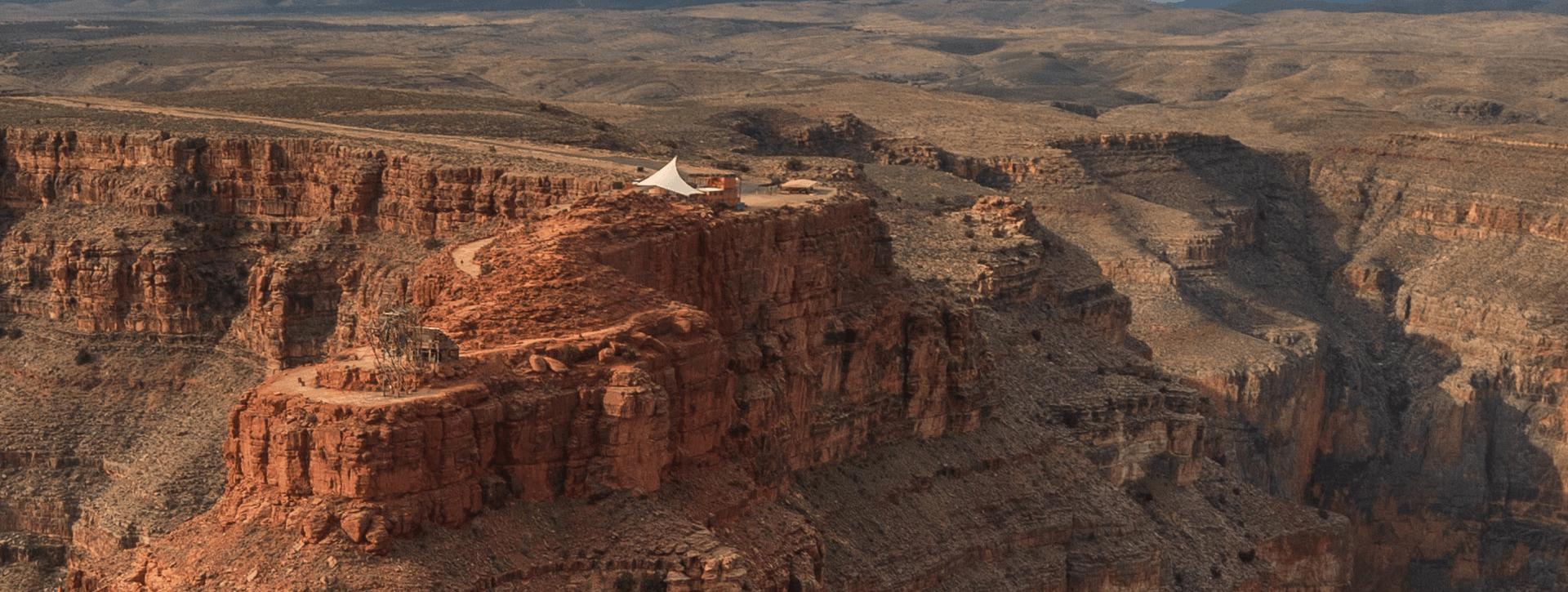 Aerial view of Grand Canyon West